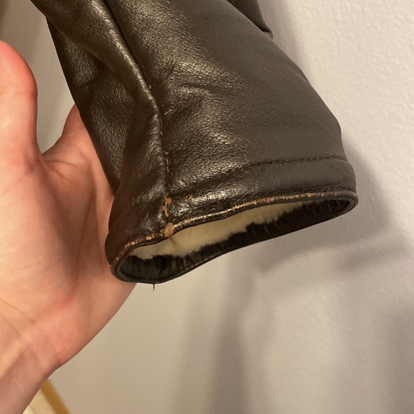 Wilsons Leather leather jacket with faux fur lining - Picture 5 of 12